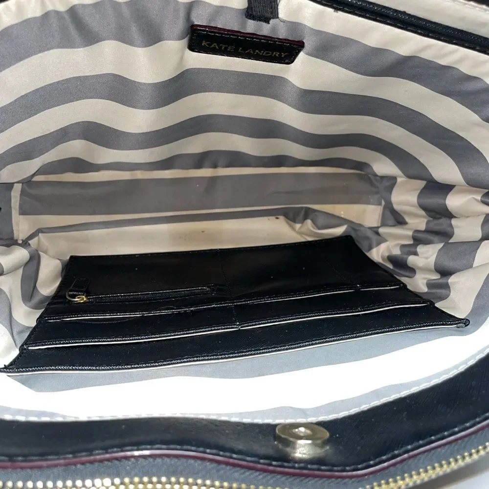 Elegant Kate Landry Black Tote Work Bag